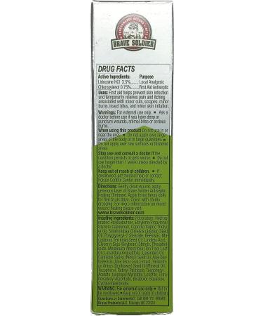 Brave Soldier Antiseptic Healing Ointment 1oz - Tea Tree Oil Cream for Wounds & Burns - Buy Online on GoSupps.com