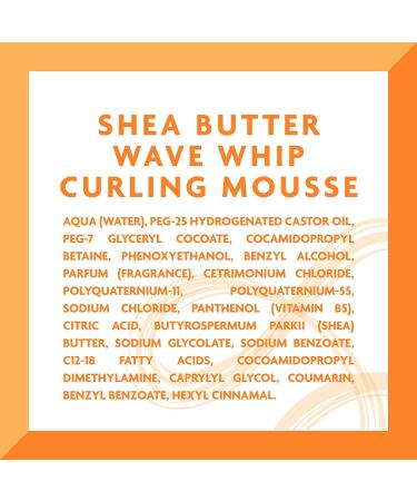 Cantu Wave Whip Curling Mousse 8.4 fl oz (Pack of 2) - With Pure Shea Butter - Natural Hair Care - Buy Online on GoSupps.com