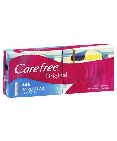 Carefree Original Tampons Regular 20 Pack