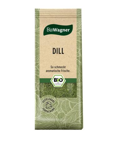 BioWagner - Organic Dill | fresh herbal note for fish dishes and sauces | natural organic ingredients | recyclable packaging | 20 g