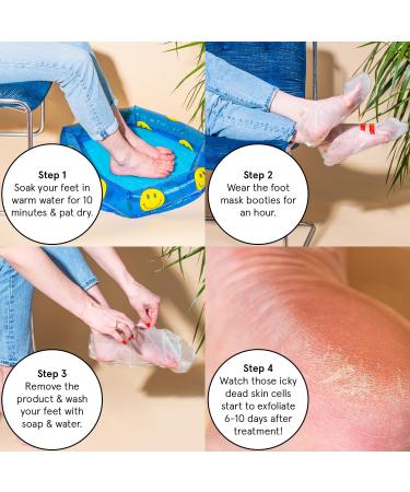 Award-Winning Foot Peeling Mask - Dr. Pedicure Foot Peel Masks (2 Pairs Lavender) - Moisturizing Foot Masks That Remove Dead Skin Exfoliating Foot Mask for Dry Cracked Feet Feet Peeling Mask Lavender 1 count (Pack of 2) - Buy Online on GoSupps.com