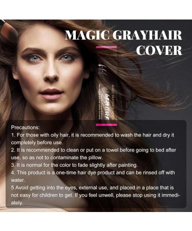 Trendyfave Temporary Hair Dye Brown Disposable Hair Colour Wax Liquid Instant White Hair Coverage - Natural Hairstyle Hair Dye Temporary Hair Wax Colour for Unisex Men Women - Buy Online on GoSupps.com