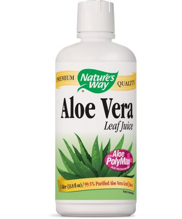 Nature's Way Aloe Vera Whole Leaf Juice 1 Liter (Pack of 2)