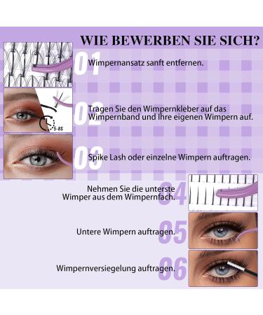 B & Q Eyelash Extensions Set | 30D + 40D DIY Spike Lash Kit - Bond & Seal & Tweezers Included | Multi-Style Mix (10-16 Mix) | Perfect for Professional or DIY Use - Buy Online on GoSupps.com