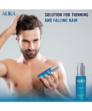 ALIKA Hair Growth Serum | Stimulate Gorgeous Hair Growth | Men's Hair Loss Treatment (50ml) - Suitable for All Scalp Types - Buy Online on GoSupps.com