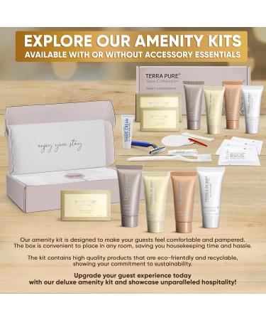 Terra Pure Spa Collection Amenity Kit | Travel Size Shampoo Conditioner Lotion & More | 6-Piece Set for Luxury Getaways - Buy Online on GoSupps.com