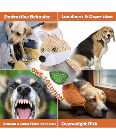 Shop Wookiwuki Dog Plush Toys for Small Breeds - Cute Weasel Squeak & Crinkle Chewing Ball - Indestructible Indoor & Outdoor Fun! - Buy Online on GoSupps.com