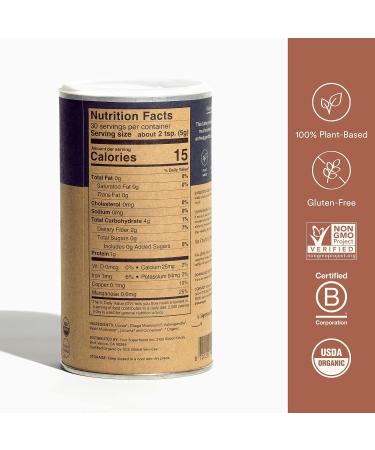 Organic Mushroom Superfood Powder with Ashwagandha for Natural Calm & Brain Health - 30 Servings - Buy Online on GoSupps.com