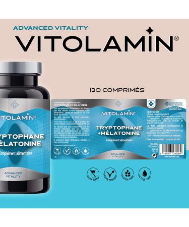TRYPTOPHAN + MELATONIN 120 VEGETARIAN TABLETS - Helps regulate mood and promotes sleep - Buy Online on GoSupps.com
