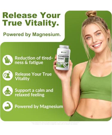 Magnesium Glycinate Complex Supplements, 260 Capsules (130 Servings) | 500mg Elemental Magnesium | with Glycinate, Citrate, Malate & Oxide High Absorption (260 Count (Pack of 1), Vegan) Unflavored 130 Count (Pack of 1) - Buy Online on GoSupps.com