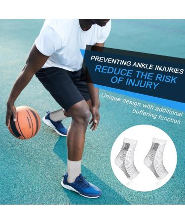 AWAVM 5 Pairs Neuropathy Socks Plantar Fasciitis Socks Neurosocks Compression Socks for Women & Men Ankle Support Brace for Sprained Ankle Breathable Anti-Slip Soothe Socks for Pain Relief (S/M) (M) M White - Buy Online on GoSupps.com