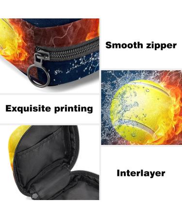 Buy Ice Fire Baseball Women Binden Storage Pocket - Zippered Menstrual Bag & Menstrual Cup Holder for Teens & Women - Durable & Stylish - Buy Online on GoSupps.com