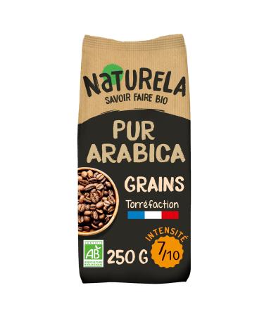 Naturela NATURELA - Organic Coffee Beans - Organic Arabica Coffee - Slow Roast - Made in France - 250g