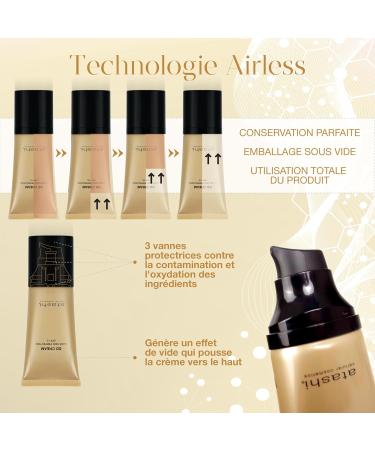 atashi DD Cream Anti-Aging Treatment with Color. No Makeup. Reduces Stains and Minimizes Pores. With Retinol. Airless Format. Intense Bronze. SPF15-50ml - Buy Online on GoSupps.com