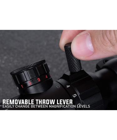Monstrum 3-9x32 Rifle Scope with Rangefinder Reticle and High Profile Rings - Black - Buy Online on GoSupps.com