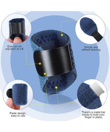 12 Pcs Finger Splints - Adjustable Thumb, Middle, Index Finger Brace for Trigger Finger, Sprains & Protection - Buy Online on GoSupps.com