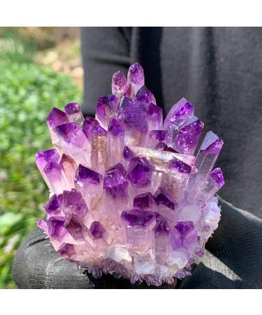 Natural Crystal Rough New Find Purpl Phantom Quartz Cluster Specimen400g - Buy Online on GoSupps.com