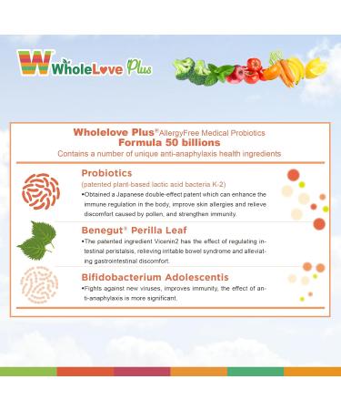 NOTO Wholelove Plus AllergyFree Medical Probiotics Formula 50 Billions for Women & Men - Daily Probiotic Supplement Support for Your Body Grade Prebiotics & Probiotics 28 sachets - Buy Online on GoSupps.com