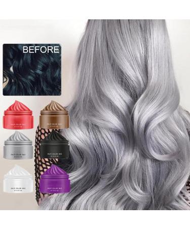 Temporary Natural Hair | Coloring Mud Hair Wax Color | Hairstyle Cream Color Wax | Hair Color Wax | Color Hair Wax Temporary | Versatile Hair Color Wax wax for men's hair (Black 30ml) - Buy Online on GoSupps.com