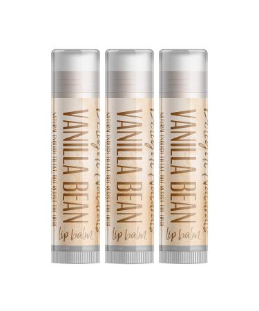 Vanilla Bean Lip Balm - 3 Pack | Moisturizing & Nourishing Lip Care for All Skin Types | International Shipping Available - Buy Online on GoSupps.com