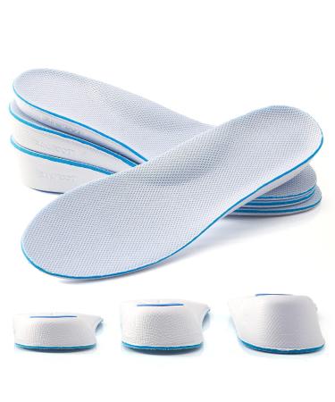 Height enlargement insole foot vault support breathable shoe inserts heel lifter inserts Elevatorial insoles for men EU 41-46 height 3.5 cm - Buy Online on GoSupps.com