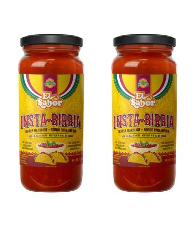 Gourmet Instabirria Mix | 16 fl oz glass jars to make birria stew birria tacos and quesabirrias | birria adobo mix just add water and meat | for 4 to 6 pounds of meat each | authentic Mexican flavor | versatile for any type of meat | easy crock pot meal |