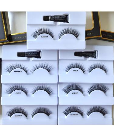 Buy GRANDIOSE 3D Faux Mink False Eyelashes - Natural Look Full Volume & Extra Long Eyelash Extensions | Eye-Lifting Cat Eye Effect | Vegan & Cruelty-Free - Ship Internationally - Buy Online on GoSupps.com