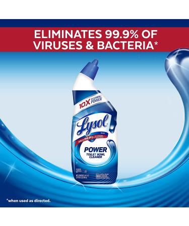 Lysol Power Toilet Bowl Cleaner Gel - 24oz | Cleans, Disinfects, and Removes Stains - Buy Online on GoSupps.com