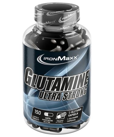IronMaxx Glutamine Ultra Strong L-Glutamine Capsules 150 pieces (1 pack)