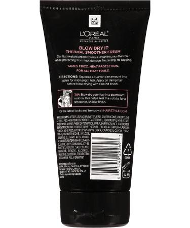 L'Or al Paris BLOW DRY IT Thermal Smoother Cream 5.1 fl. oz. - Advanced Hairstyle - Buy Online on GoSupps.com