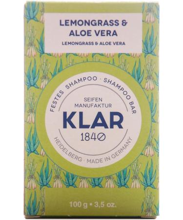  Klar Seifen Solid Shampoo "Lemongrass and Aloe Vera" - Light Silk - Buy Online on GoSupps.com