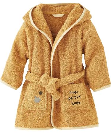 Shop Vertbaudet Baby Bathrobe Lion 74 Mustard Yellow - Cozy & Adorable International Shipping - Buy Online on GoSupps.com