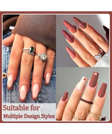 Brown Nail Polish - 60 Second Quick Dry Nail Polish - Long Lasting Oil Based Natural Nail Varnish - Breathable Vegan Nail Polish No Need Nail Lamp for DIY Nail Art Manicure at Home - Buy Online on GoSupps.com
