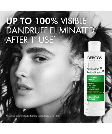 Vichy Dandruff Shampoo with Salicylic Acid & Selenium Sulfide Dercos Anti-Dandruff Shampoo or Bundle with Mineral Shampoo for Dry to Normal Hair & Scalp for Men & Women. Dermatologist Recommended 200mL - Buy Online on GoSupps.com