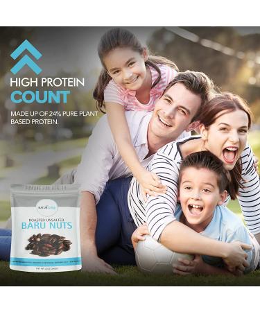 Organic Baru Nuts: 12oz Resealable Bag | Roasted, Unsalted, Non-GMO, Gluten Free | Delicious & Healthy Crunchy Snack - Buy Online on GoSupps.com