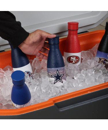 FOCO Dallas Cowboys 18oz Stainless Steel Water Bottle - Official NFL Team Logo | Team Color Metal Bottle - Buy Online on GoSupps.com