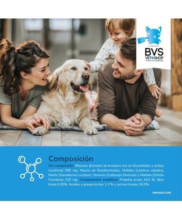Barakaldo Vet Shop Immunocare BVS for dogs and cats 30 tablets - Buy Online on GoSupps.com