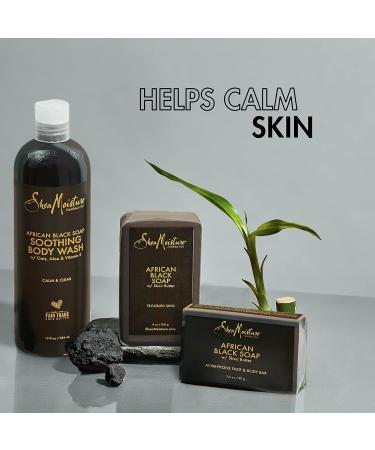 Buy SheaMoisture Soothing Body Wash for Acne Treatment | Paraben Free African Black Soap 13 Fl Oz - International Shipping Available - Buy Online on GoSupps.com