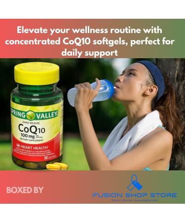 Coq10- Rapid Release 100mg 30 softgels (Pack of 1) Boxed by Fusion Shop Store - Buy Online on GoSupps.com