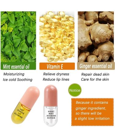 Natural Lip Plumper Set: Gloss, Serum, Lip Oil, Mask for Fuller Lips - Day & Night Lip Care - Buy Online on GoSupps.com