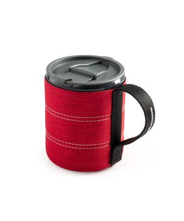 GSI Outdoors Infinity Backpacker Mug I Lightweight BPA-Free Cup for Travel, Camping, Backpacking and Outdoors - 17 oz. Heathered Red