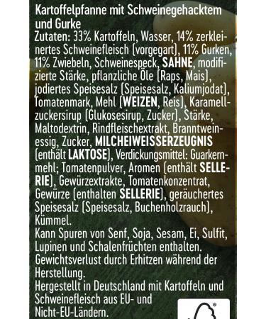 Dreistern Potato Pan with Minced Meat & Cucumber - 400g | International Shipping Available - Buy Online on GoSupps.com