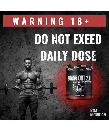 Hardcore Pump Booster Draw Out 2.0 - Caffeine-Free Extreme Pump for Bodybuilders | Ice Tea Peach Flavor - Buy Online on GoSupps.com