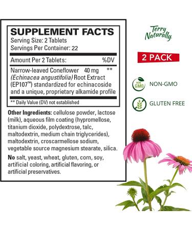 Terry Naturally AnxioCalm 40mg - 2 Pack (90 Servings) | Non-Addictive Anxiety & Stress Relief | Non-Drowsy Formula for Worry, Restless Sleep | Non-GMO, Gluten-Free - Buy Online on GoSupps.com