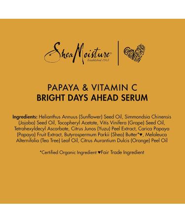 SheaMoisture Brighter Days Ahead Serum 1 oz - Radiant Skin Boost - Buy Online on GoSupps.com