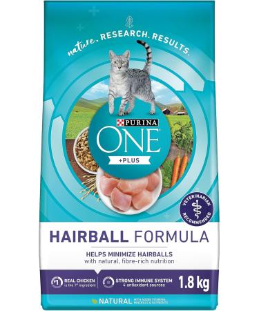 Purina ONE Dry Cat Food Hairball Formula 1.8 kg & Healthy Kitten Food Dry Cat Food 1.8 kg - Buy Online on GoSupps.com