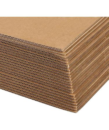 24 Pack Thick Corrugated Cardboard Sheets  Bulk Flat 12x12 Square Inserts for Packing  Mailing  DIY Crafts - Buy Online on GoSupps.com