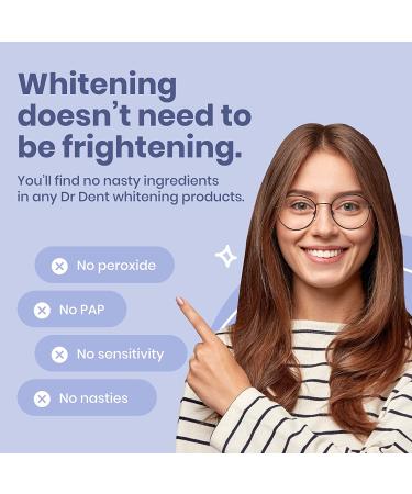 DrDent Professional Teeth Whitening Strips - 21 Treatments - Safe for Enamel - Non Sensitive - Pack of 42 Strips + Mouth Opener - 1 Count - Buy Online on GoSupps.com