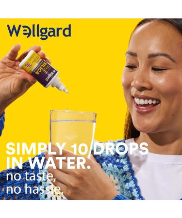 Silicium Supplement Wellgard True Silica Stabilised Silicon with Choline and Ortho Silicic Acid (OSA) Vegan Liquid Supplement for Skin Hair and Nails 60ml - Buy Online on GoSupps.com