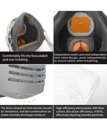 RANKSING Strong-AX Reusable Dust Half Face Shield - Replaceable Parts for Painting, Polishing, Welding - Work Protection - Buy Online on GoSupps.com